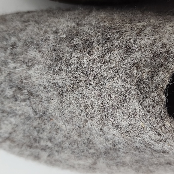 Baabushka Wool Slippers With Rubber Sole Gray - Picture 12 of 16